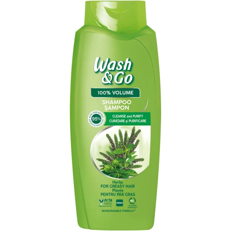 Sampon Herbs, 675ml, Wash&Go — preț și oferte