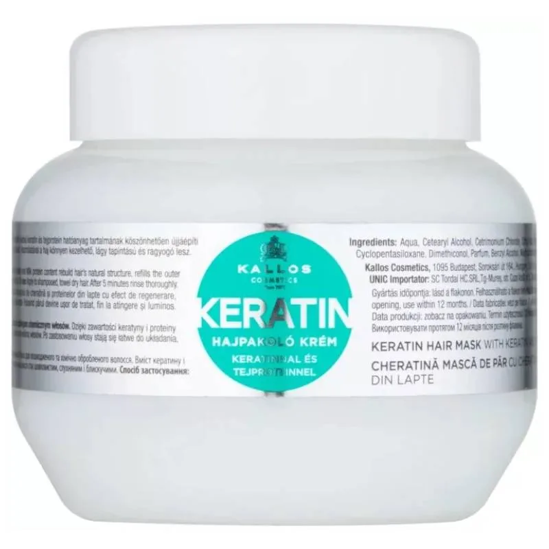 Masca pentru par cu keratina, 275ml, Kallos Kallos Cosmetics — preț și oferte