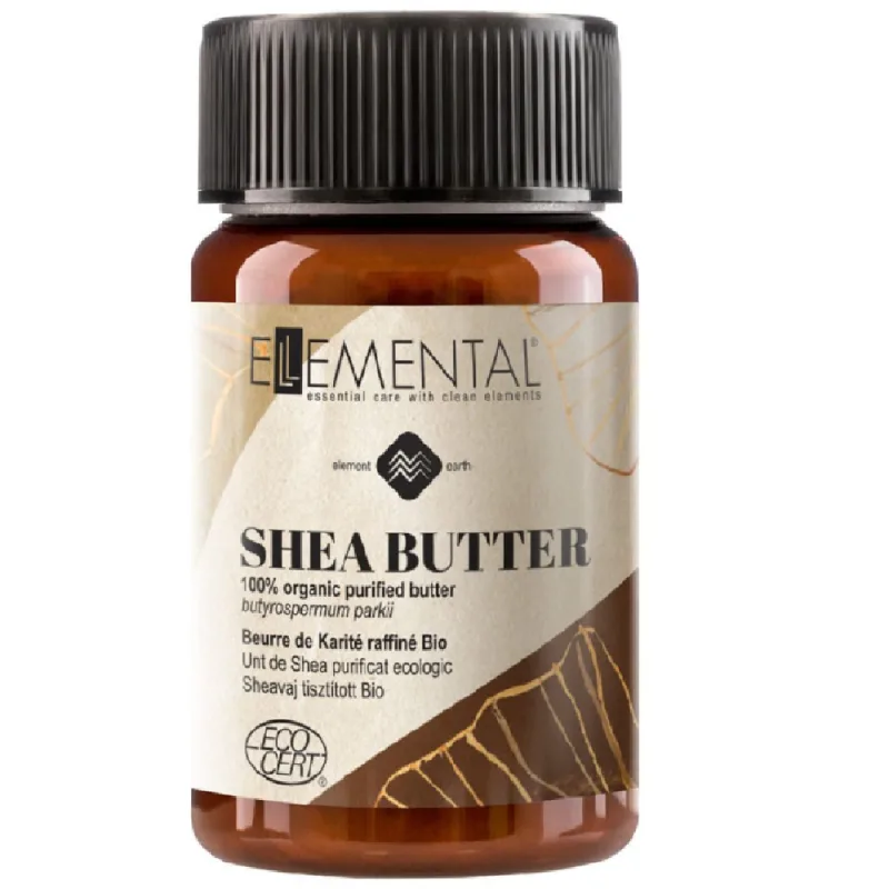 Unt de shea nerafinat ecocert, 100ml, Ellemental — preț și oferte