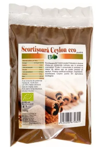 Scortisoara pudra Ceylon eco-bio 100g, Deco Italia — preț și oferte