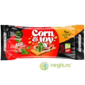 Felii de Paine Crocanta din Porumb Extrudat cu Rosii si Busuioc fara Gluten 20g