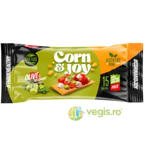 Felii de Paine Crocanta din Porumb Extrudat cu Rozmarin si Ulei de Masline fara Gluten 20g