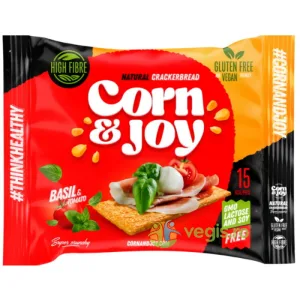 Felii de Paine Crocanta din Porumb Extrudat cu Rosii si Busuioc fara Gluten 80g
