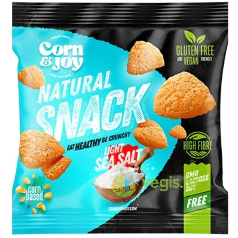 Pufuleti cu Aroma de Sare de Mare fara Gluten 40g CORN&JOY — preț și oferte