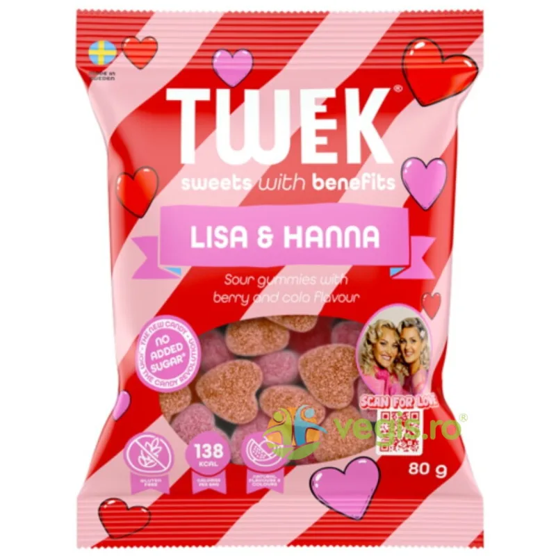 Jeleuri Moi Cola Crush cu Aroma de Fructe de Padure si Cola cu Stevie fara Zahar Adaugat 80g TWEEK — preț și oferte
