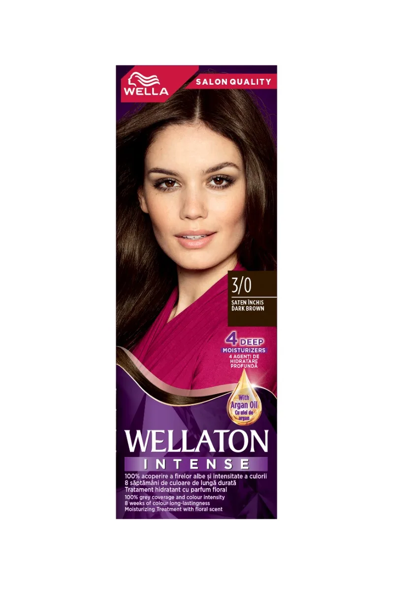 Vopsea de par permanenta Saten Inchis 3.0 Wellaton, 110ml, Wella — preț și oferte