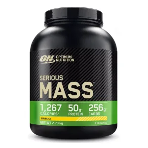 Gainer pudra proteica proteine din zer 100% Serious Mass Banane, 2.73kg, Optimum Nutrition