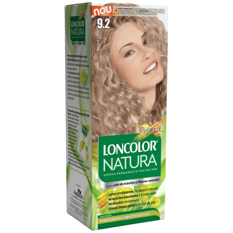 Vopsea de par permanenta Natura Nr. 9.2, 115ml, Loncolor — preț și oferte