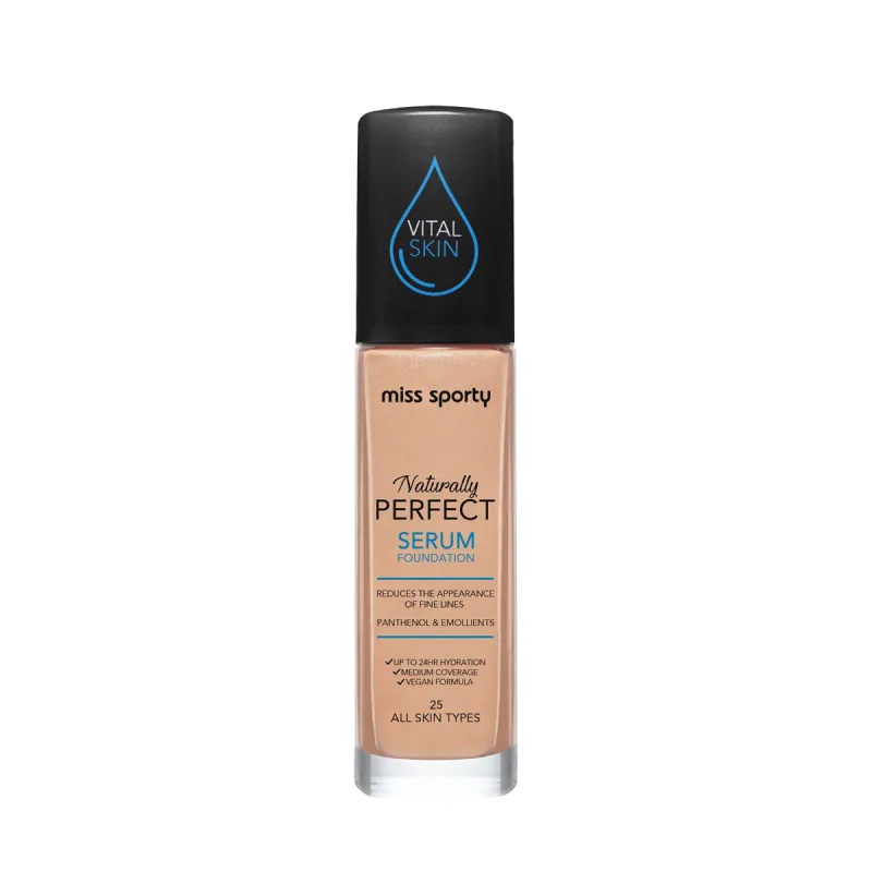 Fond de ten Serum Naturally Perfect All Skin Tones 25 Warm, 30ml, Miss Sporty — preț și oferte