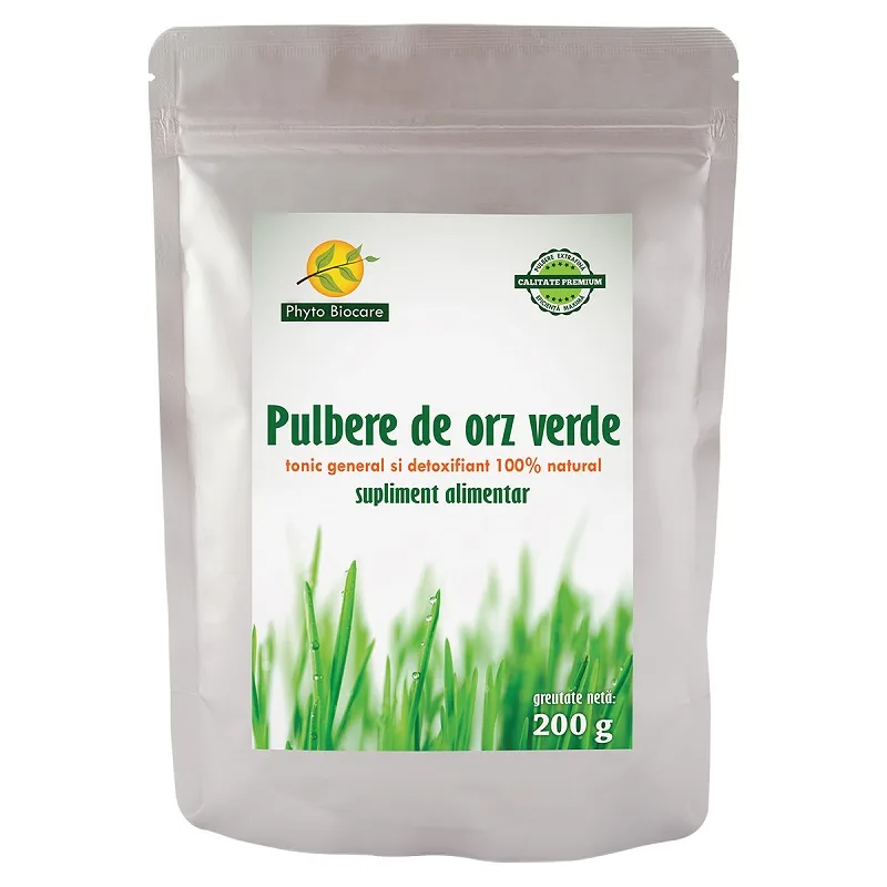 Pulbere de orz verde, 200g, Phyto Biocare — preț și oferte