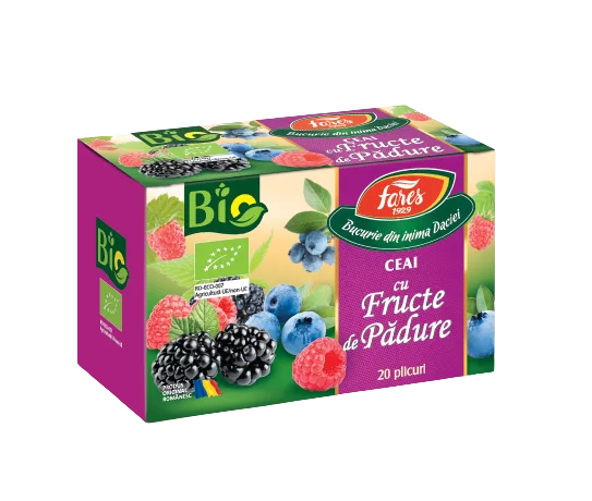 Ceai eco fructe de padure, 20 plicuri, Fares — preț și oferte