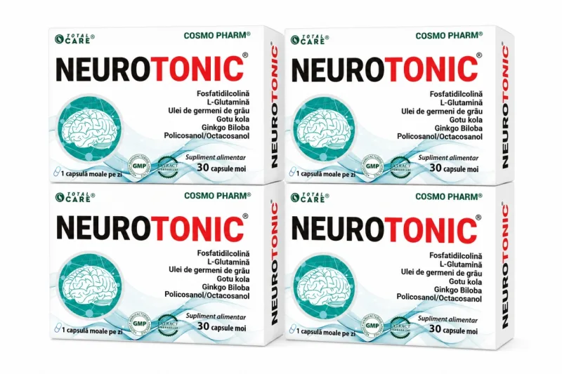 Neurotonic, 30 Capsule Moi x 4 Bucăți, Pachet Avantajos, Cosmopharm — preț și oferte