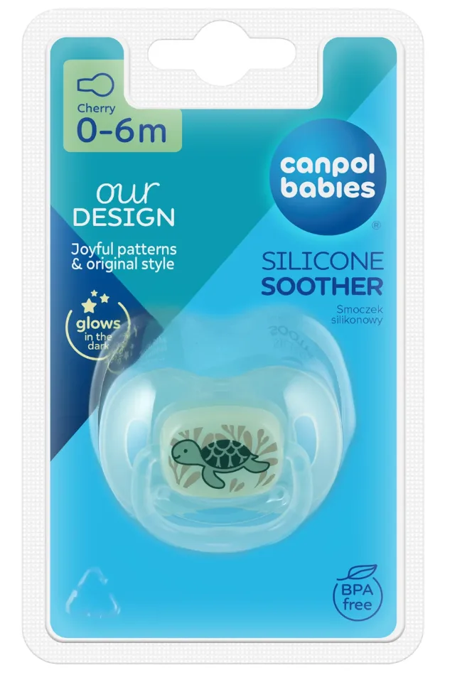 Canpol 34/900 Suzeta rotunda din silicon love & sea 0-6 luni  blue CANPOL BABIES — preț și oferte