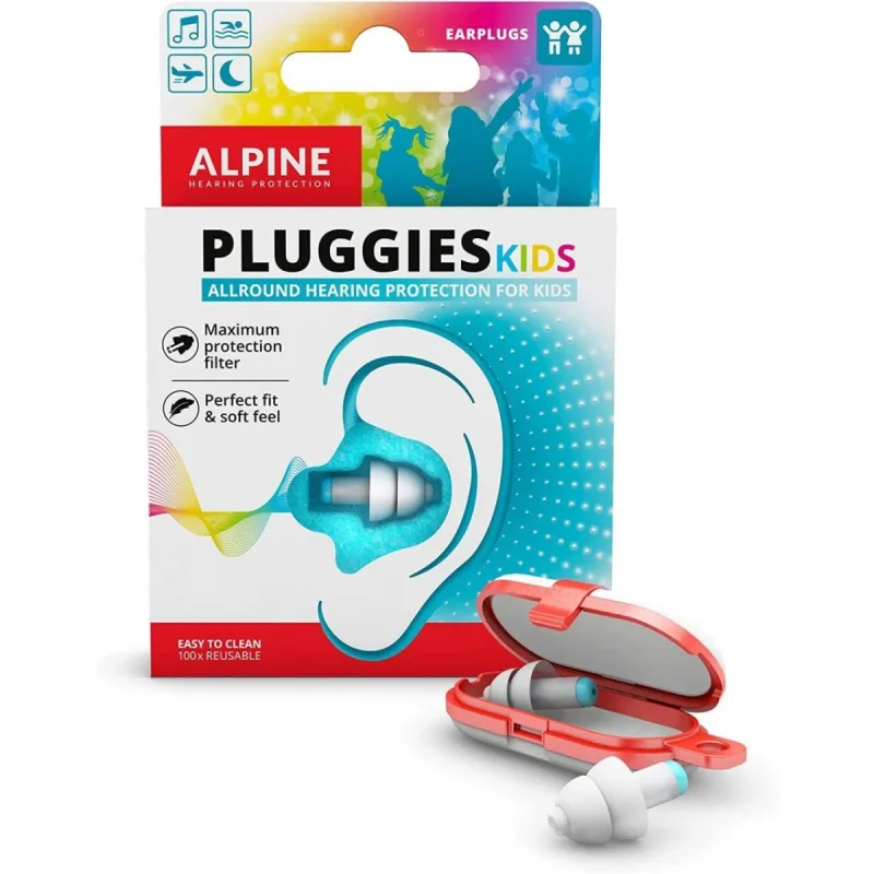 Dopuri de urechi antifonice reutilizabile pentru copii de la 3-12 ani SNR 25 Pluggies Kids ALP23541, 1 bucata, Alpine — preț și oferte