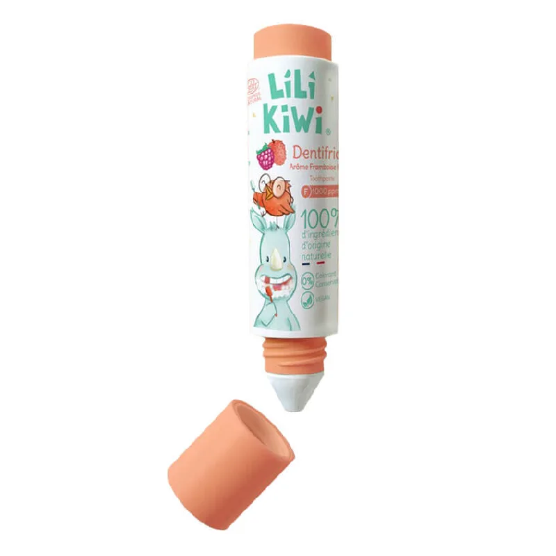 Pasta de dinti pentru copii, 3-12 ani, Zmeura si litchi, 30 ml, Lilikiwi — preț și oferte