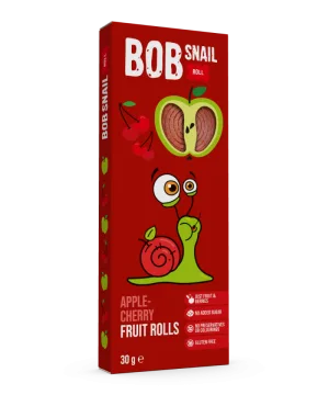 Rulou din mere si cirese, 30g, Bob Snail