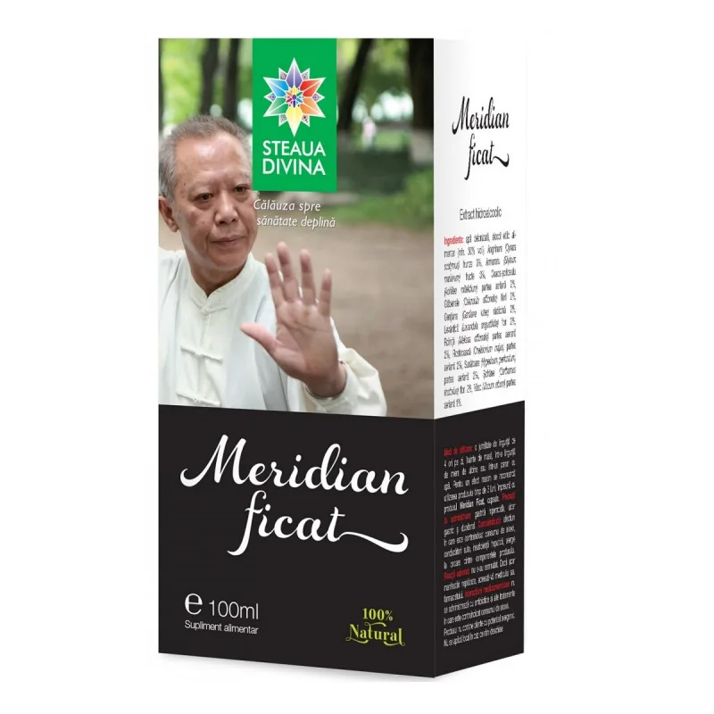 Tinctura pentru ficat Meridian, 100ml, Steaua Divina — preț și oferte