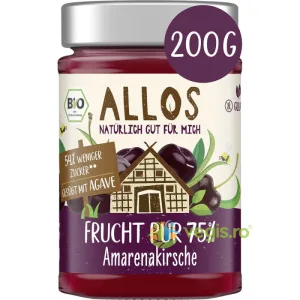 Dulceata de Cirese Amare cu Sirop de Agave fara Gluten Ecologica/Bio 200g