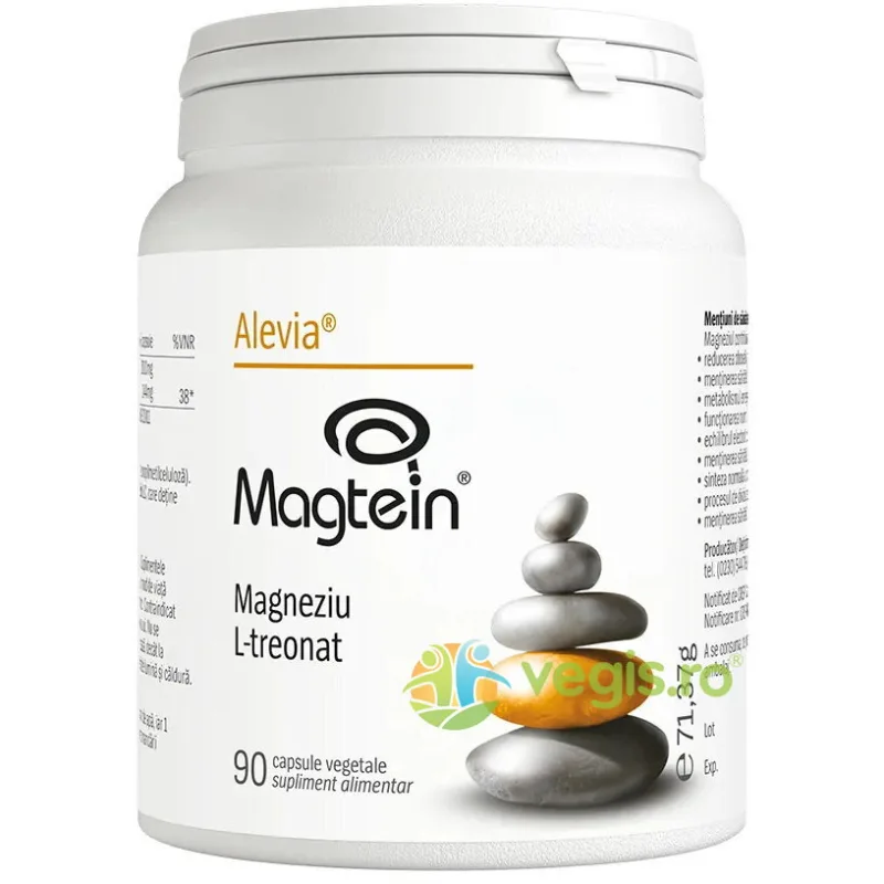 Magtein Magneziu L-Treonat 90cps vegetale ALEVIA — preț și oferte