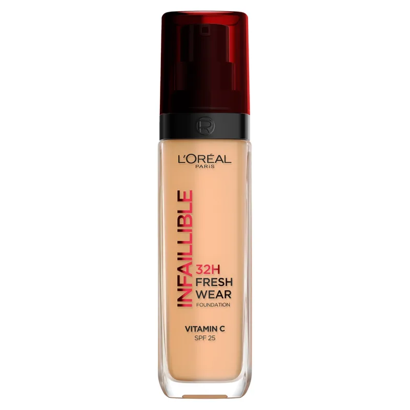 Fond de ten rezistent la transfer Infaillible 32H Fresh Wear 250 Cald, 30ml, L'Oreal Paris — preț și oferte