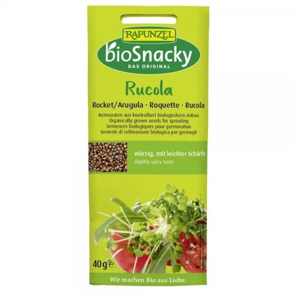 Seminte de rucola bio pentru germinat BioSnacky, 40g, Rapunzel — preț și oferte