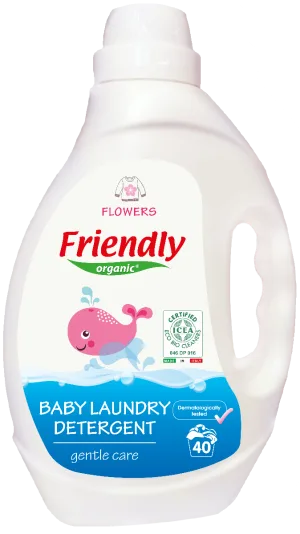 Detergent de rufe cu miros de flori, 2000ml, Friendly Organic