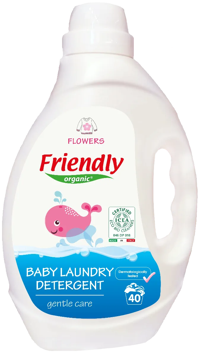 Detergent de rufe cu miros de flori, 2000ml, Friendly Organic — preț și oferte