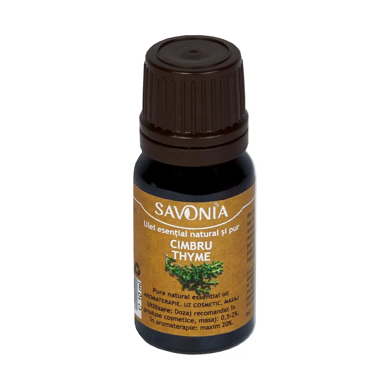 Ulei esential natural si pur de cimbru, 10ml, Savonia — preț și oferte