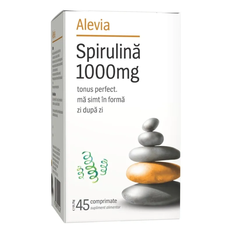 Alevia Spirulina 1000 mg 45 comprimate — preț și oferte