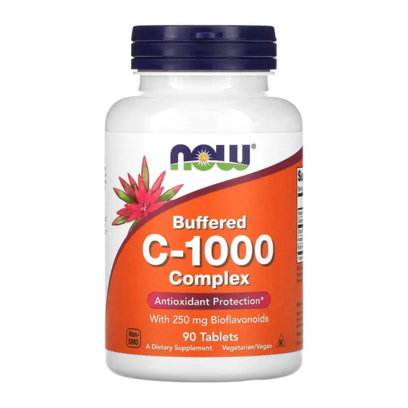 Vitamina C-1000 mg cu bioflavonoide 250 mg, 90 tablete, Now Foods — preț și oferte