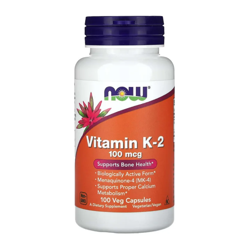 Vitamina K-2, 100 mcg, 100 capsule, Now Foods — preț și oferte