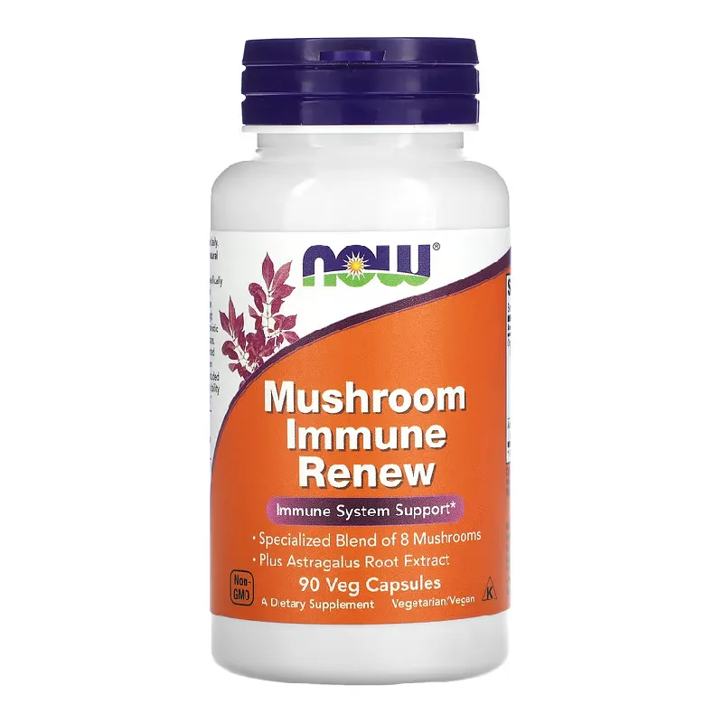 Muschroom Immune Renew, 90 capsule vegetale, Now Foods — preț și oferte