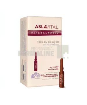 Aslavital Mineralactiv Fiole cu colagen 10 fiole