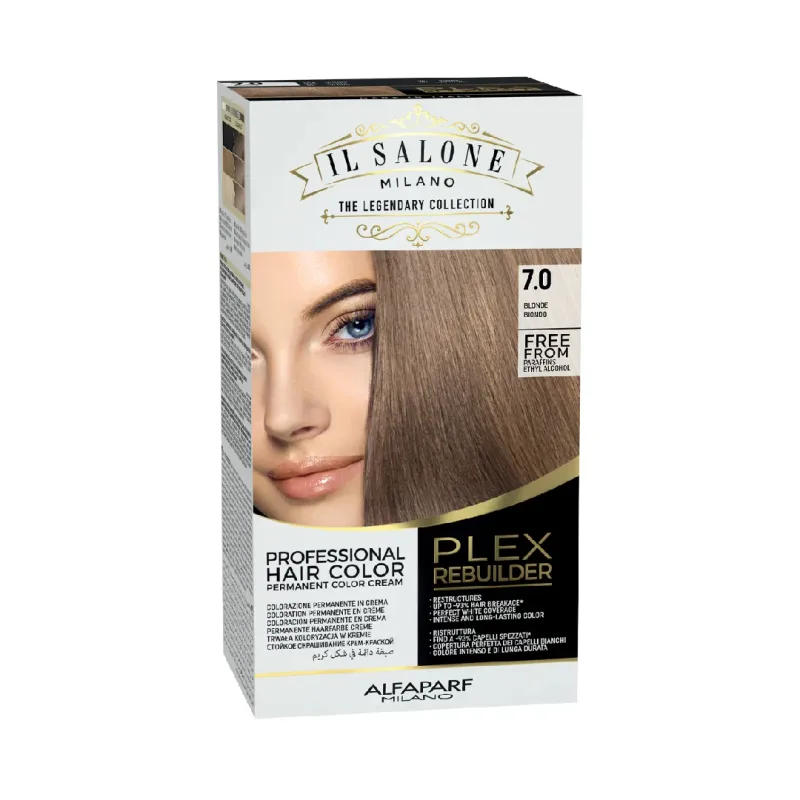 Vopsea permanenta Plex Rebuilder Nr. 7.0 Blonde, 100ml, Il Salone Milano — preț și oferte