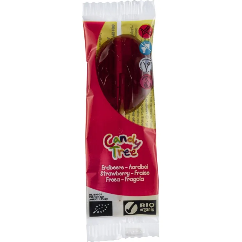Acadele Bio fara gluten si lactoza cu capsuni, 13g, Candy Tree — preț și oferte