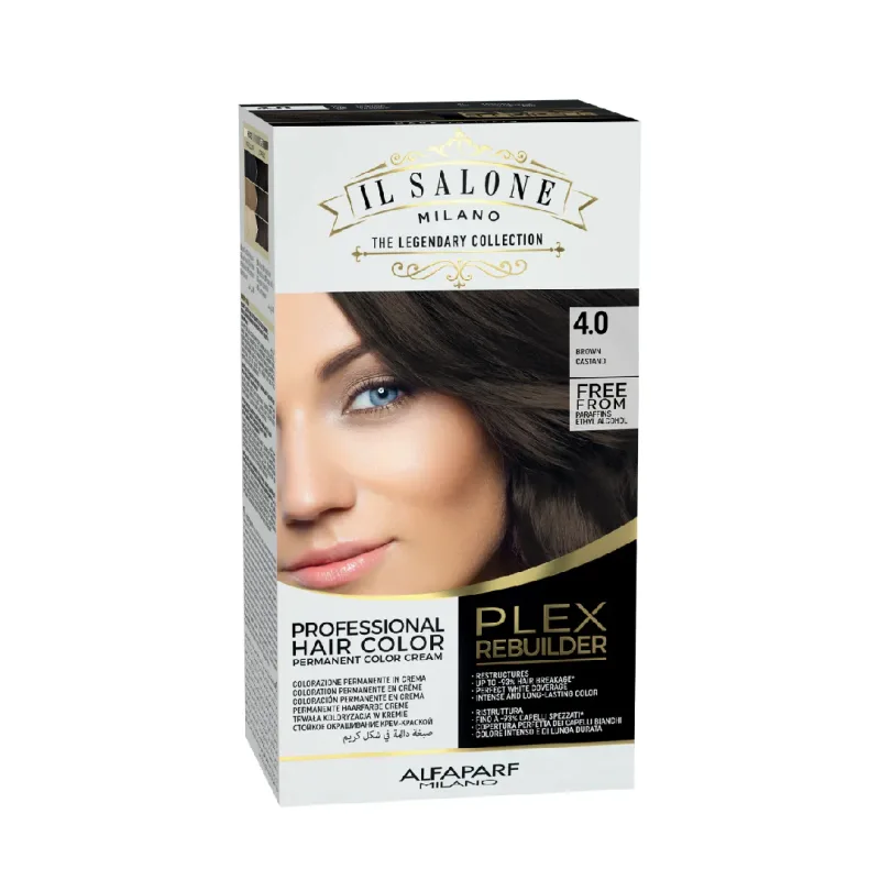 Vopsea permanenta Plex Rebuilder Nr. 4.0 Brown, 100ml, Il Salone Milano — preț și oferte