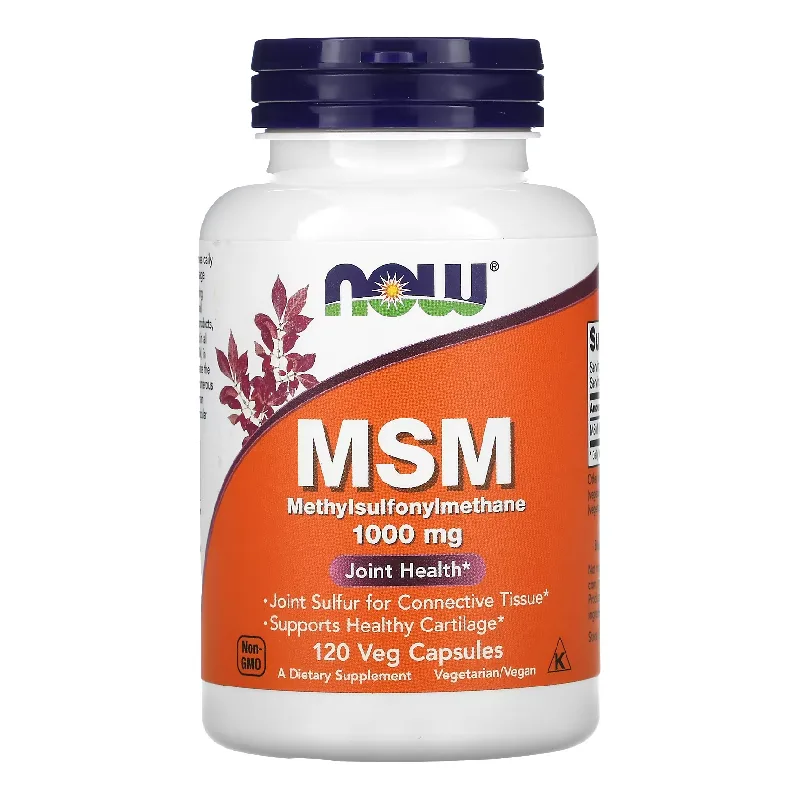 Metilsulfonilmetan M.S.M., 1.000 mg, 120 capsule vegetale, Now Foods — preț și oferte