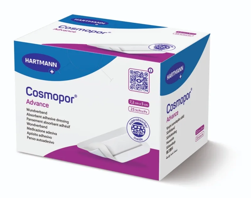 Hartmann Cosmopor Advance Plasture 7,2 cm x 5 cm 25 bucati — preț și oferte