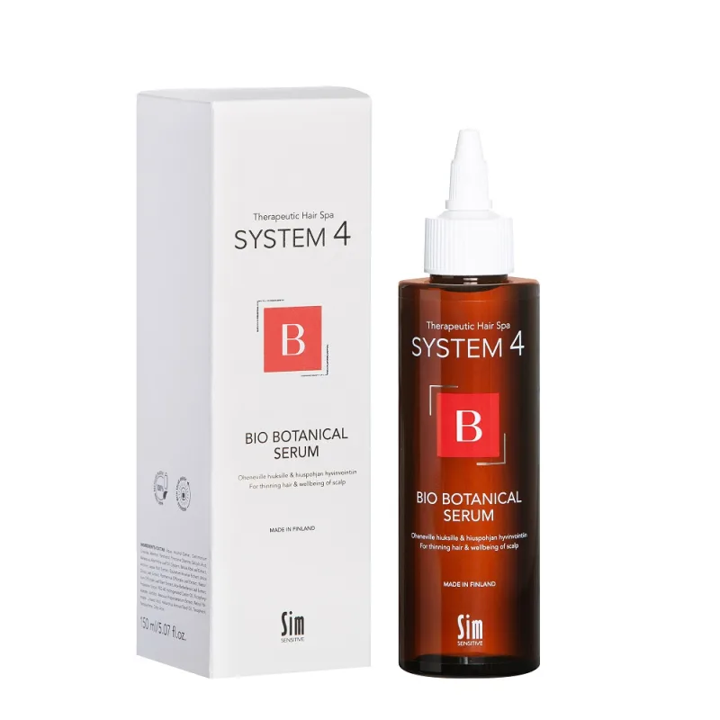 Serum fortifiant anticadere si regenerant pentru scalp si par subtiat System 4 Therapeutical Hair Spa, 150ml, Sim Sensitive — preț și oferte