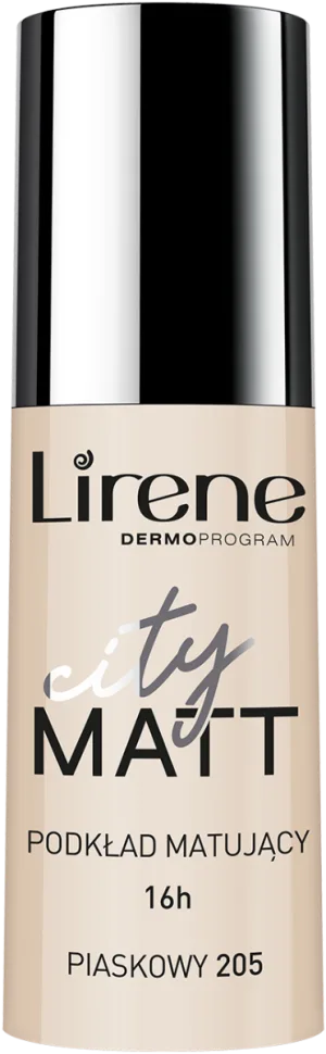 Fond de ten matifiant City Matt Sand 205, 30ml, Lirene