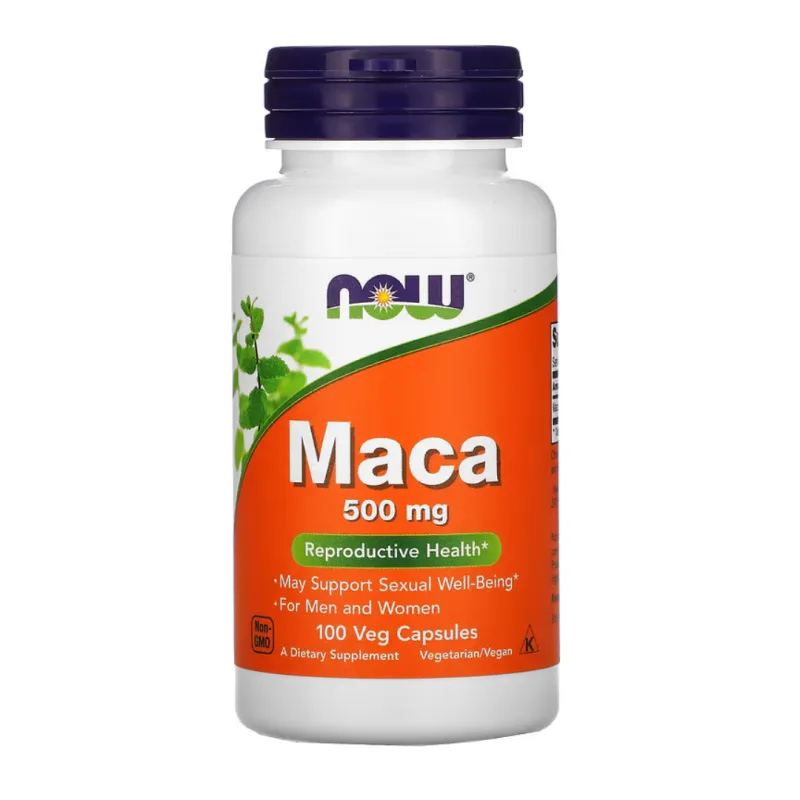 Maca, 500 mg, 100 capsule vegetale, Now Foods — preț și oferte
