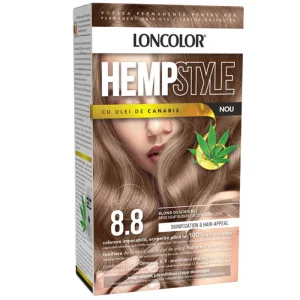 Vopsea de par permanenta Hempstyle Nr. 8.8, 110ml, Loncolor