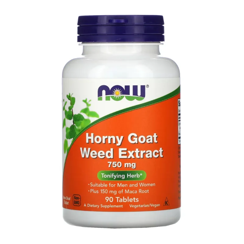 Extract de iarba-țapului, 750 mg, 90 comprimate, Now Foods — preț și oferte