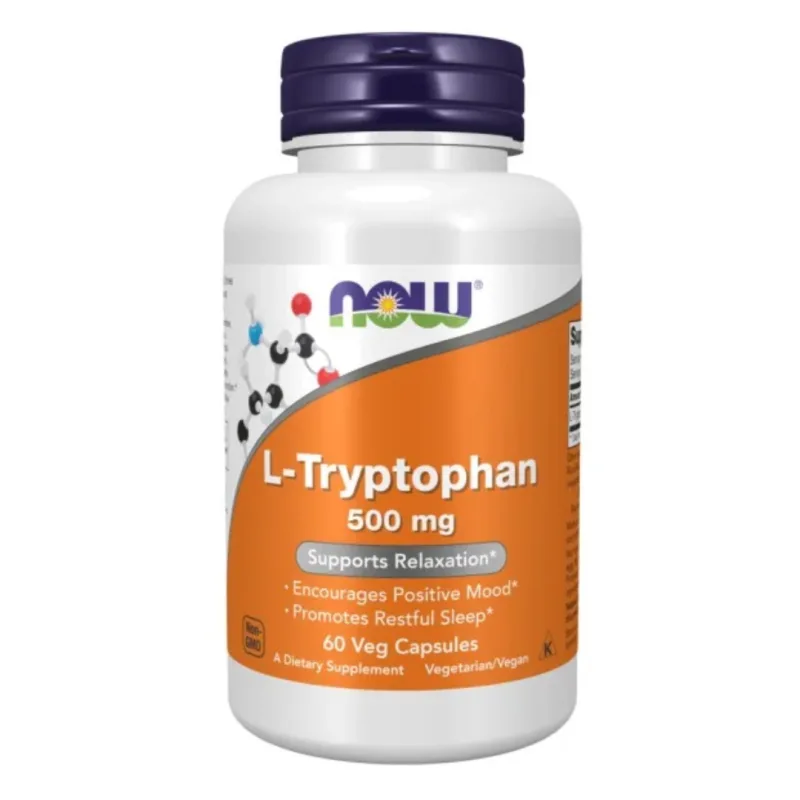 L-Tryptophan 500mg, 60 capsule, Now Foods — preț și oferte
