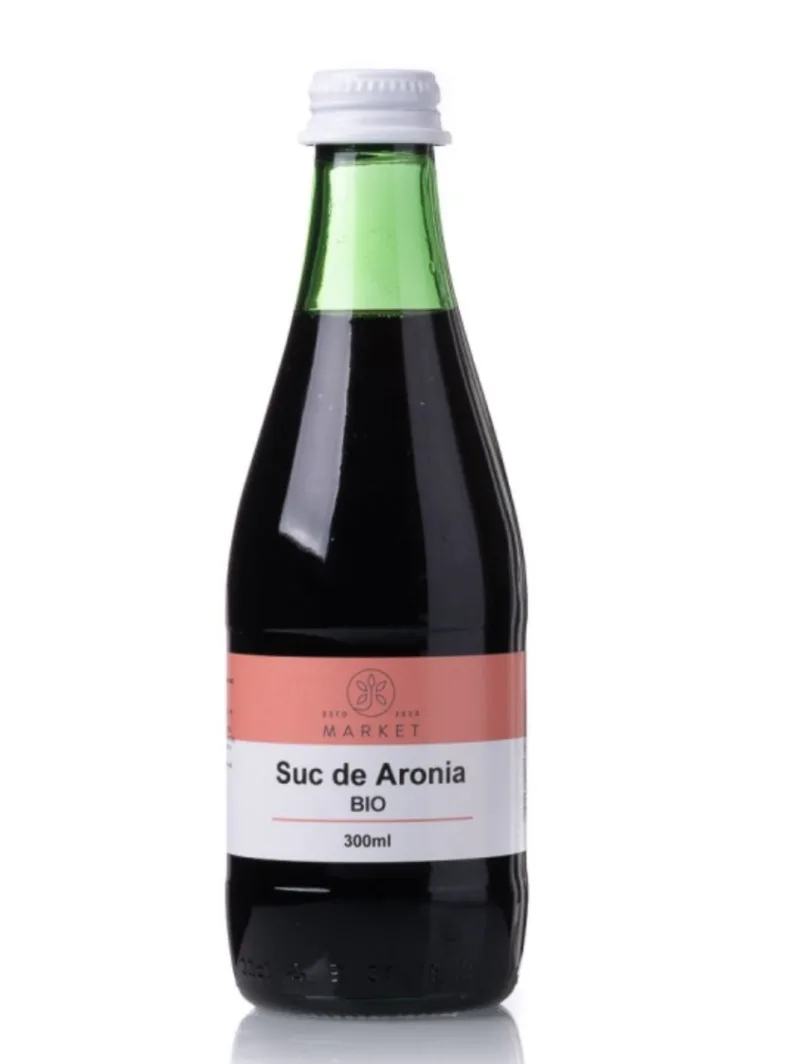 Suc de Aronia Bio 100%, 300 ml, Bio-Market SGR — preț și oferte