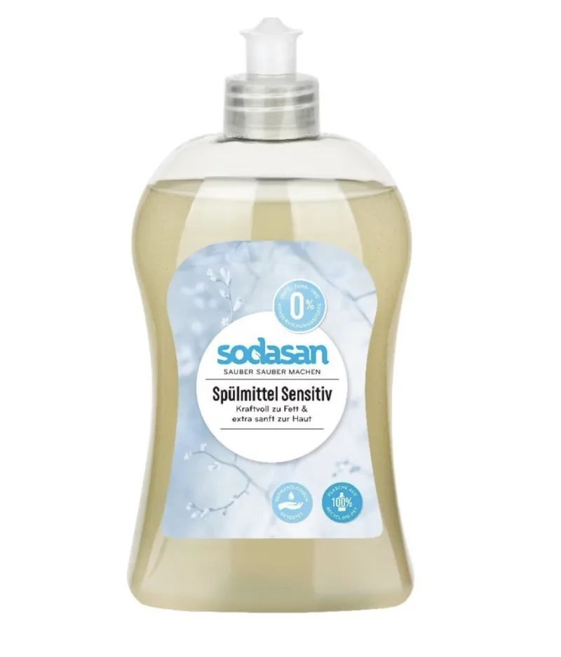 Detergent Lichid pentru Vase Sensitiv Bio, 500 ml, Sodasan — preț și oferte