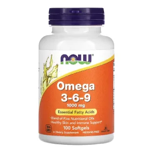 Omega 3-6-9, 1000 mg, 100 gelule moi, Now Foods