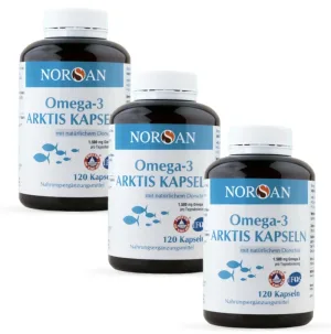 Omega-3 Arktis, 120 Capsule, Pachet Promo 3 Cutii, Norsan