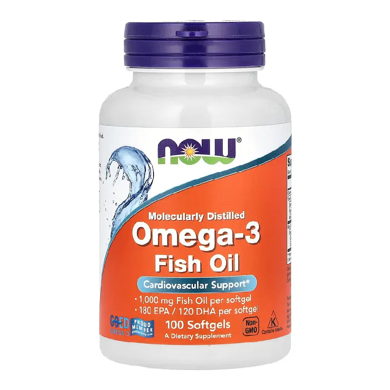 Omega 3, 1000 mg, 100 gelule moi, Now Foods — preț și oferte