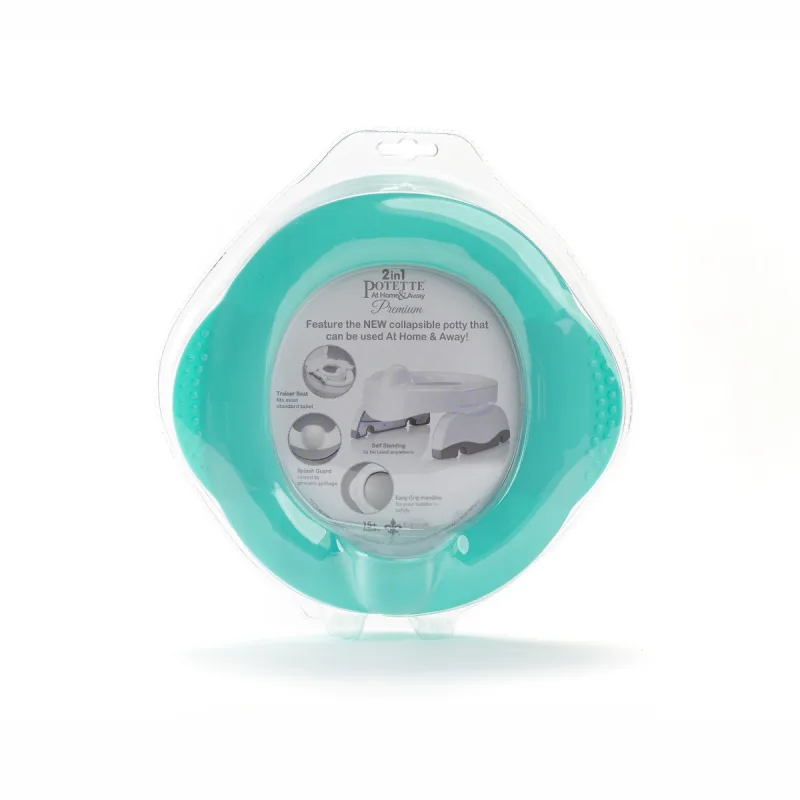 Olita portabila pliabila 2 in 1 Premium 15+ luni Teal, 1 bucata, Potette Plus — preț și oferte